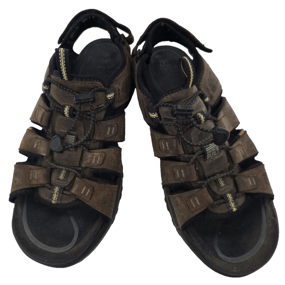 Keen Daytona Men's Sandals Fishermen Hiking Waterproof Leather Size 9 Brown